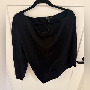 Universal Standard Black Dolman Sleeve Sweater Top NWT Soft Knit Size L